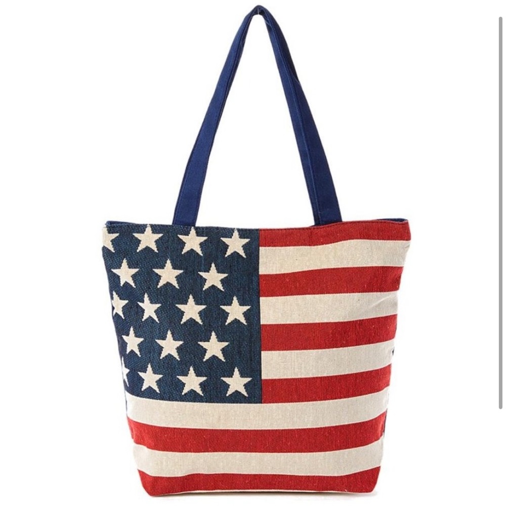 Americana beach tote